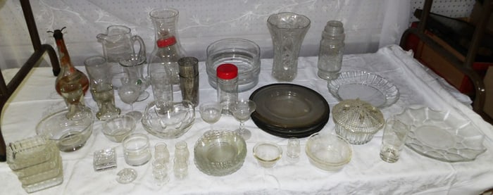 Lot Glass Items