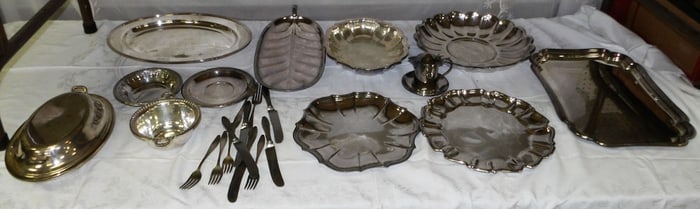 Lot Silver Plate Items