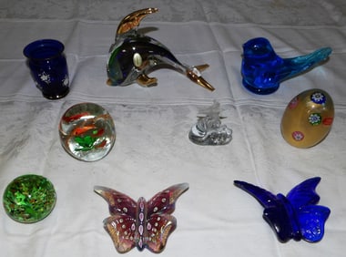 Lot Art Glass Items