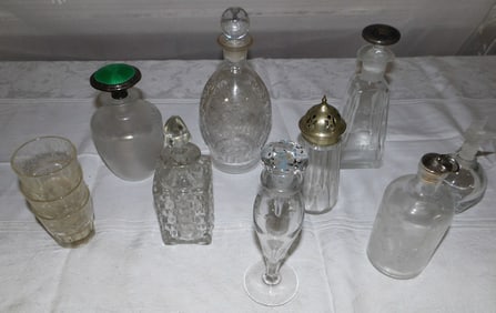Lot Glass Decanters - Perfume & Scent Bottles