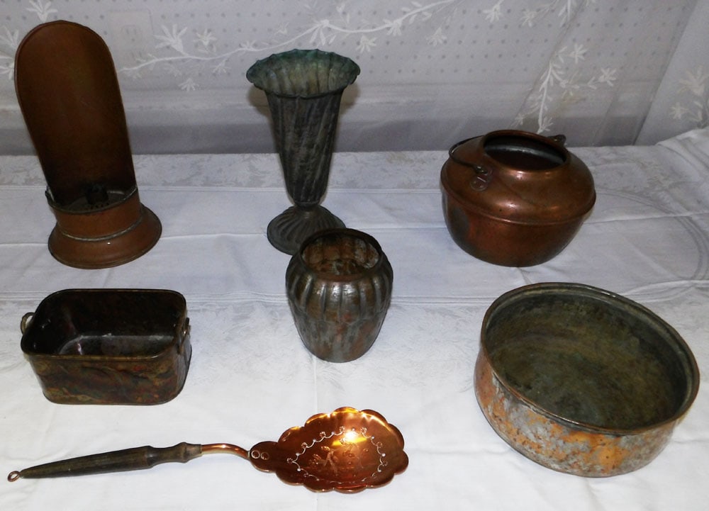 Lot Antique Copper Items (1 of 3)