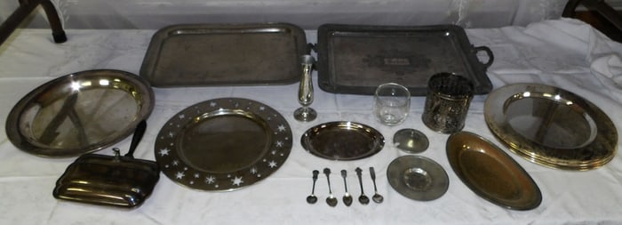 Lot Silver Plate Items