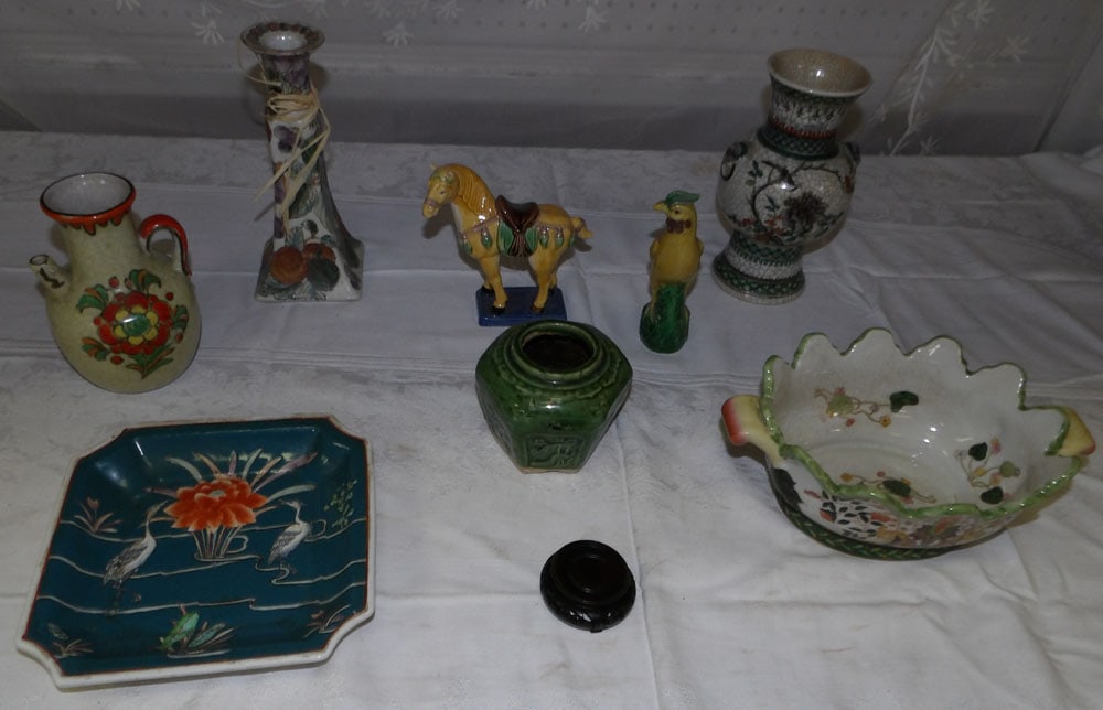 Lot Oriental Painted Porcelain Items (1 of 4)