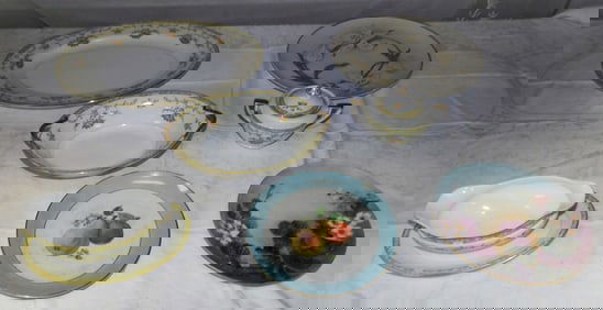 Lot Painted Porcelain Items