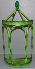 Painted Metal Faux Bamboo Shelf
