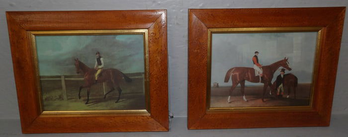 Pair Birds Eye Maple Framed Prints
