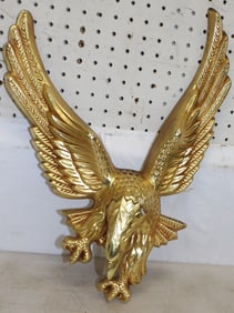Gilded Resin Eagle Wall Hanging