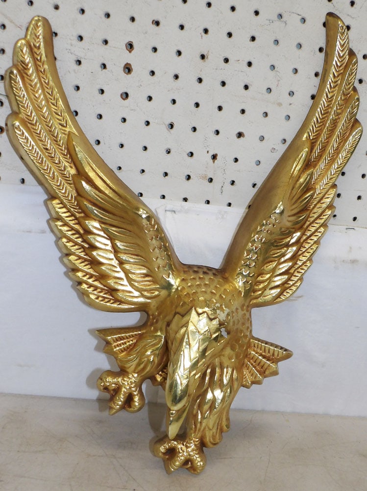 Gilded Resin Eagle Wall Hanging (1 of 4)
