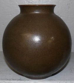 Signed Pottery Vase by R. Lewis