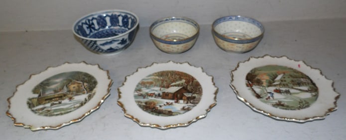 Lot of Painted Porcelain Items