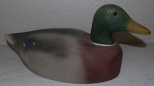 Painted Wood Duck Decoy