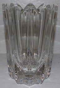 Signed Orrefors Crystal Vase
