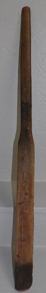 Antique Wood Kitchen Paddle or Stirrer: Antique Wood Kitchen Paddle or Stirrer. 37" L ALL DESCRIPTIONS AND ANY CONDITION STATEMENT GIVEN BY LANGSTON AUCTION GALLERY ARE STRICTLY OPINIONS AND LANGSTON'S SHALL HAVE NO RESPONSIBILITY FOR ERROR