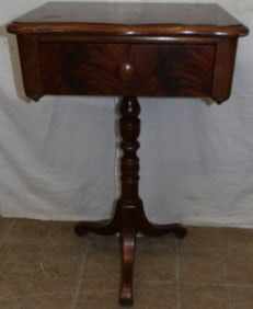 19th Century Mahogany One Drawer Stand