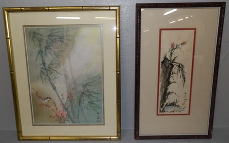 Two Oriental Framed Prints