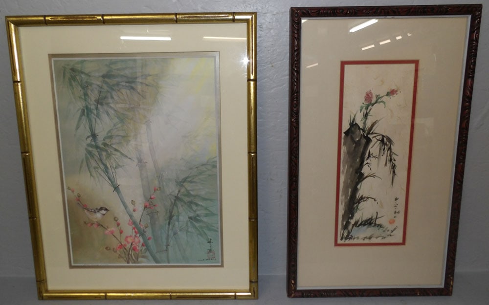 Two Oriental Framed Prints (1 of 5)