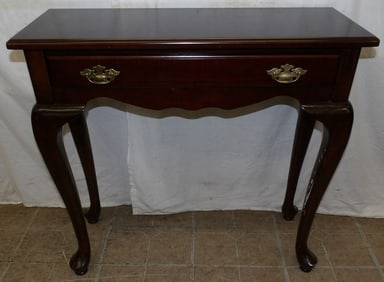 Mahogany One Drawer Console