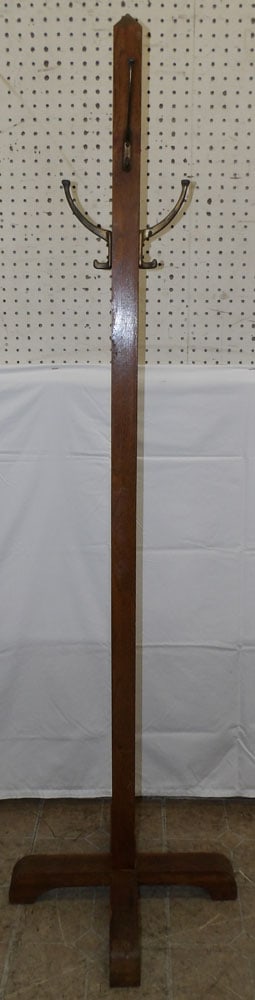 Antique Tiger Oak Hat Stand (1 of 3)