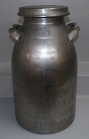 Stainless Steel Milk Can by Firestone Steel Products Company