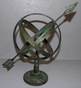 Bronze Finish Armillary Sphere Sundial
