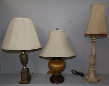Three Decorative Lamps
