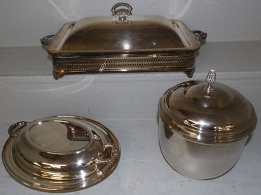 Three Silverplated Items