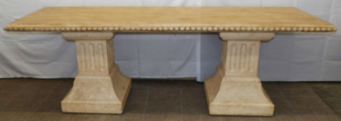 Large Painted Resin Three Piece Console