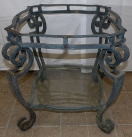 Painted Wrought Iron Table Base