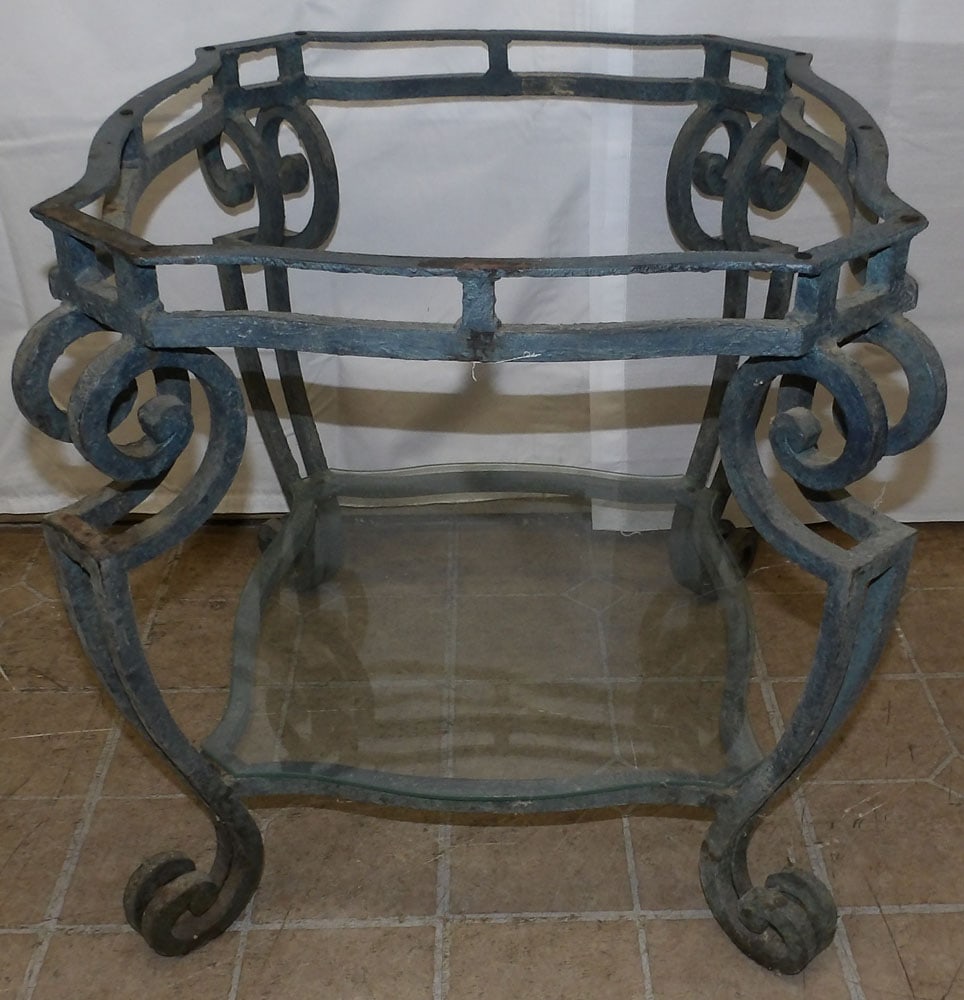 Painted Wrought Iron Table Base (1 of 3)