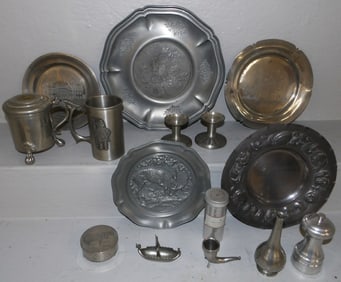 Lot Pewter Items