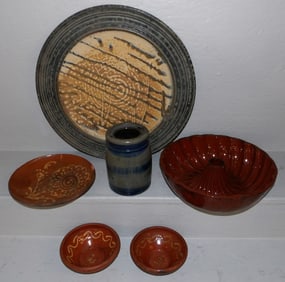 Lot Pottery & Red Ware Items