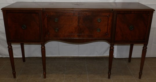 Antique Walnut Side Board By The White Furniture Company
