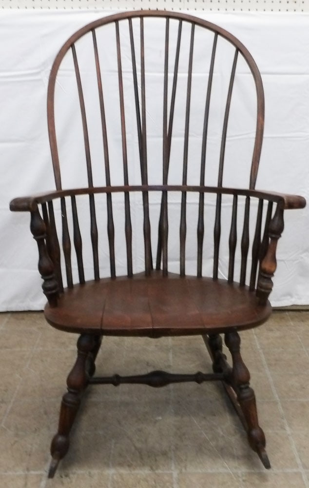 Antique Walnut Windsor Rocker (1 of 3)