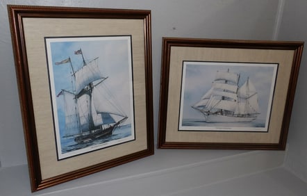 Two Clipper Ship Framed Prints