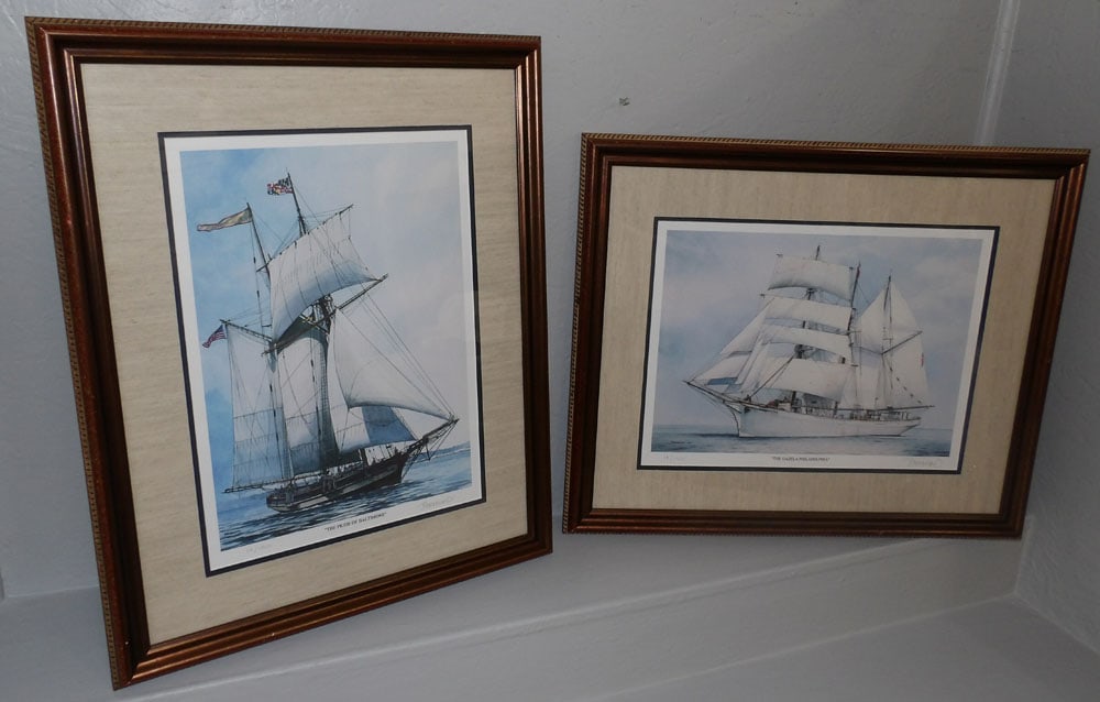 Two Clipper Ship Framed Prints (1 of 6)