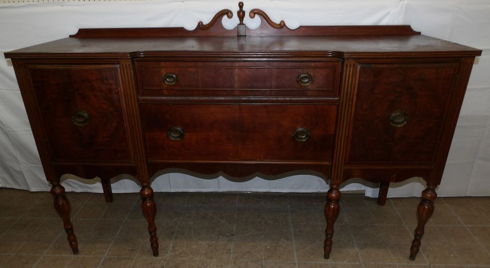 Antique Walnut Sideboard (1 of 9)