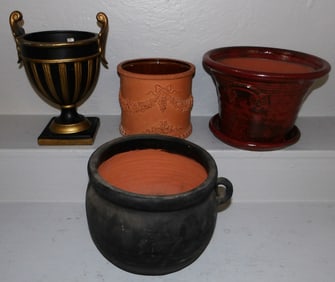Lot Porcelain & Pottery Planters
