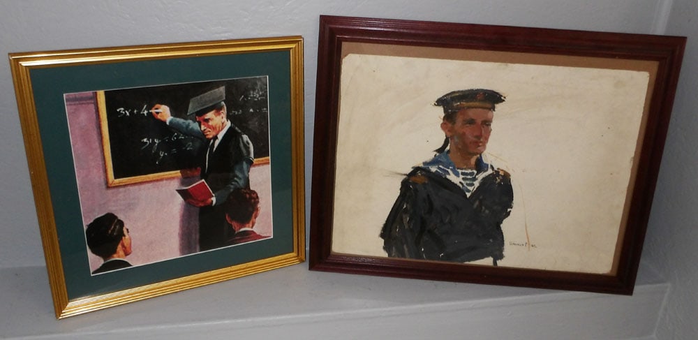 Framed Print & Framed Oil on Board Artist Signed (1 of 5)