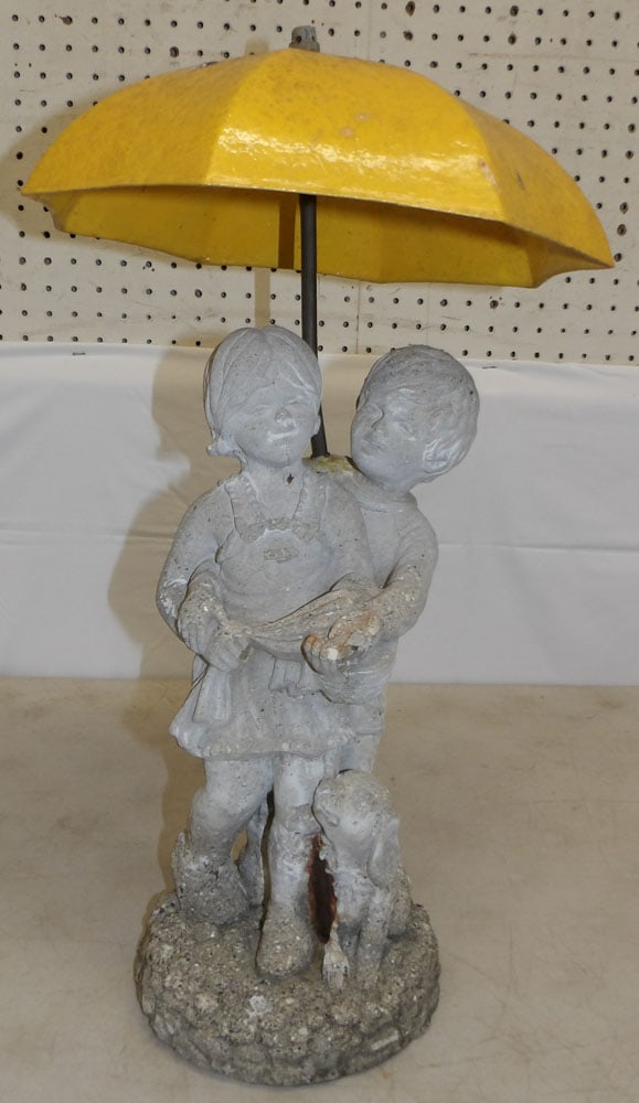 Cast Concrete & Resin Yard Statue (1 of 4)