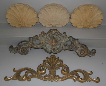 Lot of Decorative Resin & Plaster Wall Hangings