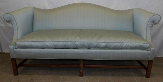 Chippendale Camel Back Upholstered Sofa by Southwood