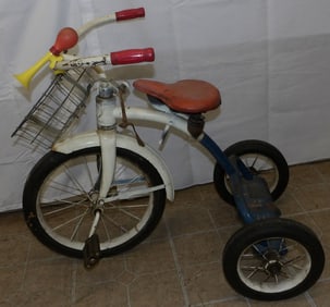 Antique Painted Metal Tricycle