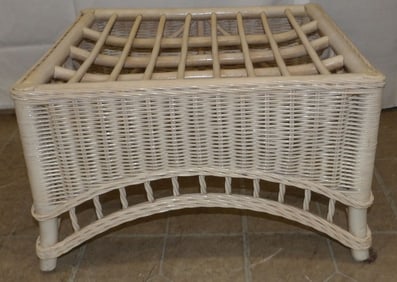 Wicker Ottoman