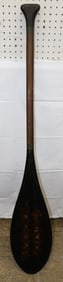 Painted Wood Decorative Paddle