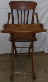 Antique Oak High Chair