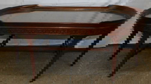Mahogany Oval Coffee Table