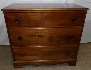 Maple Three Drawer Chest