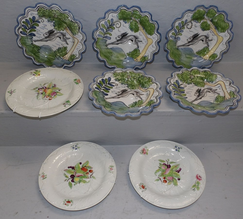 Lot Hand Painted Porcelain Plates (1 of 5)