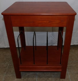 Pine & Metal Magazine Stand