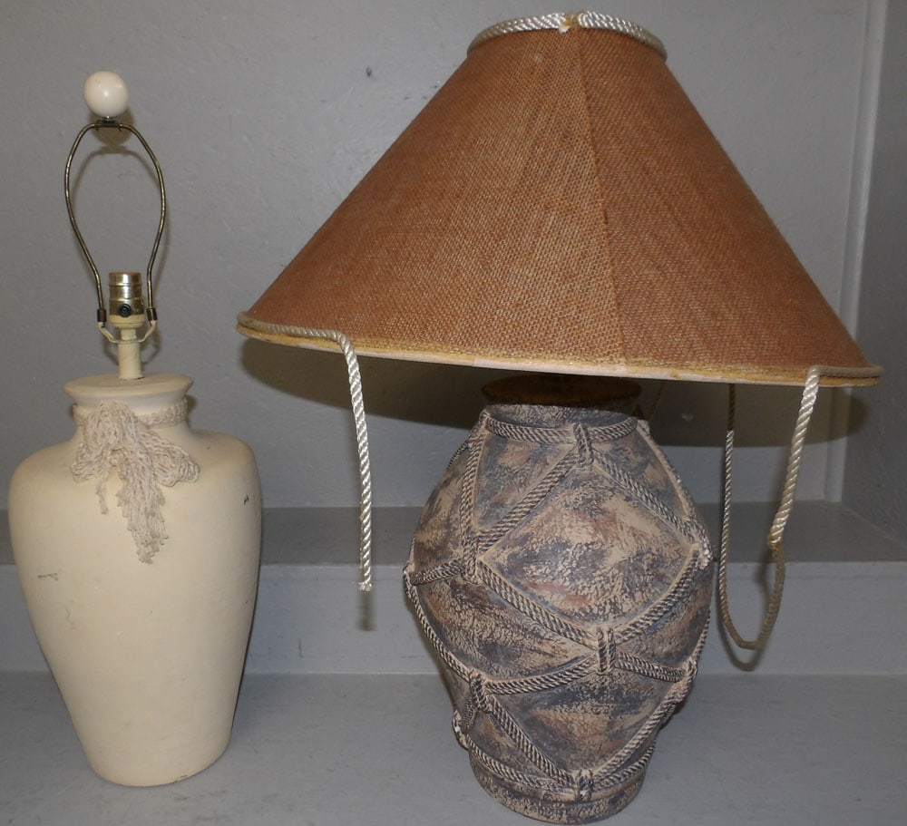 Pair Ceramic Decorative Lamps (1 of 6)